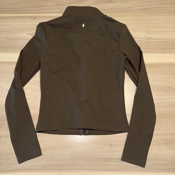 NWOT Azur Fit Walnut Brown Classic Fit Zip Up Jacket Women's Small S - Picture 6 of 7